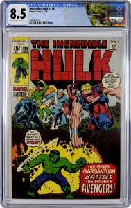 The Incredible Hulk #128 (1970) CGC Graded 8.5