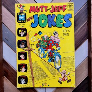 MUTT & JEFF: NEW JOKES #4 FN (Harvey 1965) Final Issue / Silver Age GIANT