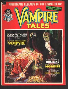 Vampire Tales #1 1973-1st issue-werewolf-1st solo Moribus-Winslow Mortimer-Pa...