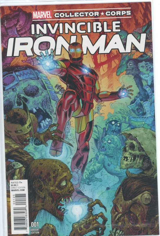 Invincible Iron Man 1 Marvel Collector Corps Variant 9.0 (our highest grade)