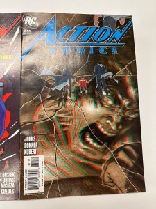 3 Action Comics DC Comic Book # 849 850 851 Superman Batman 77 CT5