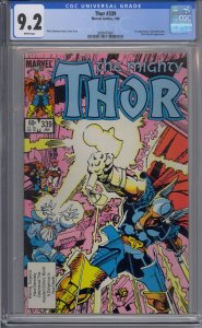 THOR #339 CGC 9.2 1ST STORMBREAKER WHITE PAGES 
