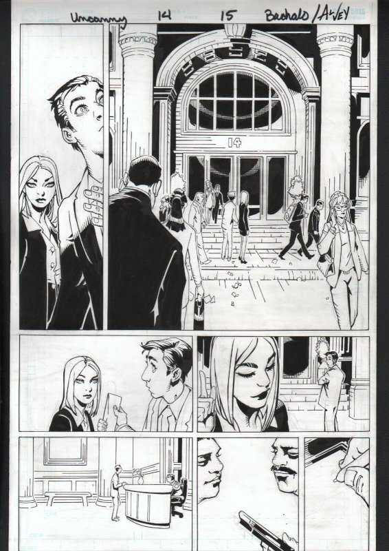 Uncanny X-Men #14 Page 15 Original Comic Art Chris Bachalo