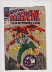 DAREDEVIL-V1-#24-1967---KA-ZAR THE GREAT