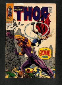 Thor #140 1st Appearance Growing Man! Jack Kirby Art!