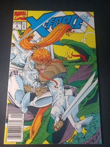 X-Force #6 NM- Newsstand Rob Liefeld Marvel Comics c299