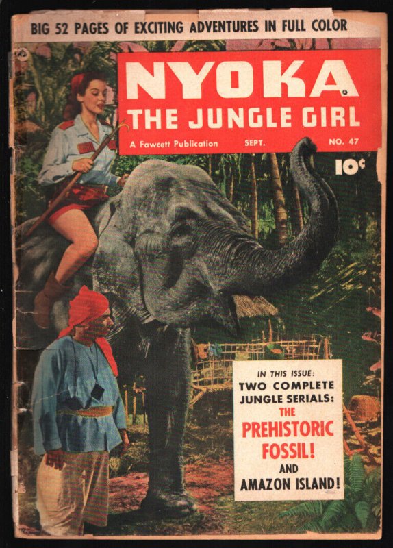 Nyoka the Jungle Girl #47 1950-Fawcett-Photo cover features Kay Aldridge as-G...