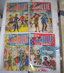 4 MILLIE THE MODEL COMICS # 165 166 167 174 SILVERAGE MARVEL 1966