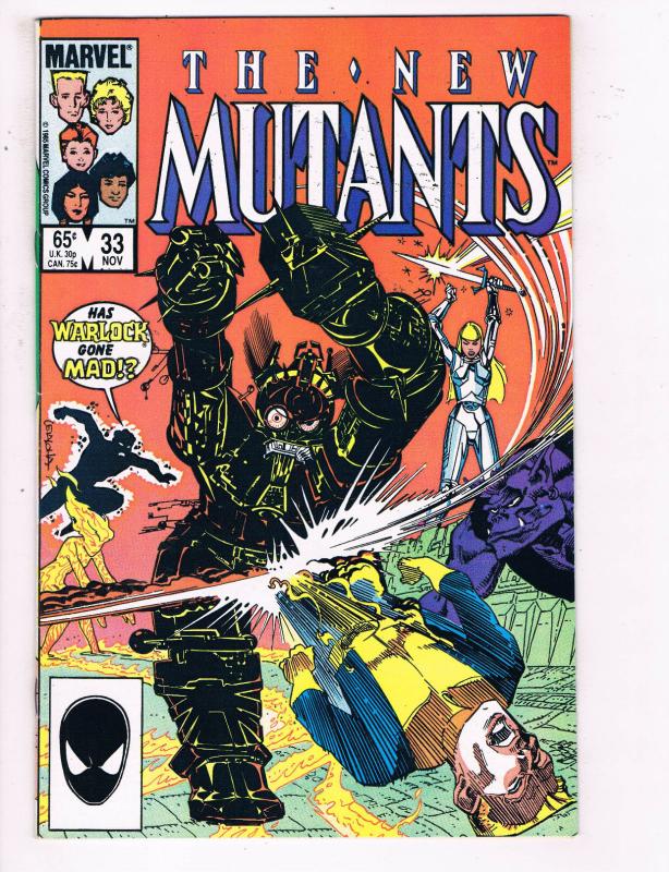 The New Mutants 33 Vf Marvel Comics Comic Book X Men Nov 1985 De24 Hipcomic