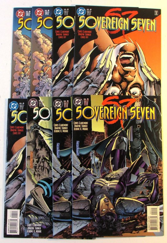 1995 Sovereign Seven Lot of 8 #2 x2, 3, 4 x3, 8 x2 DC Comic Books