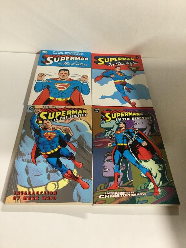 Superman In The Forties Fifties Sixties Sventies TPB Lot Nm Near Mint DC SC