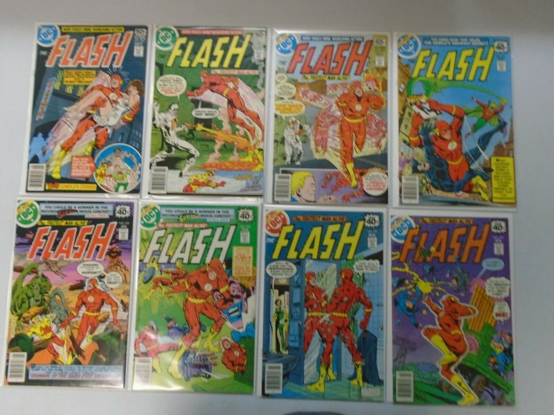 Flash comic lot 23 different 40c covers from #267-288 avg 6.0 FN (1978-80 1st Se