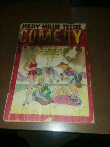 Comedy Comics #7 timely marvel 1949 millie the model tessie typist good girl art