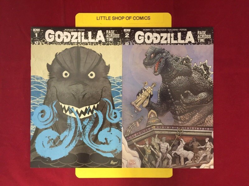 Godzilla Rage Across Time 1 2 3 4 5 1:10 Variant Complete Set VFNM IDW 2016