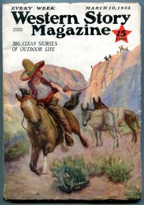 Western Story Magazine Pulp March 10 1923- Johnston McCulley VG+