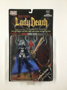 Lady Death Chrome Edition Chase Figure On Card Chaos Comics Moore Collectibles 