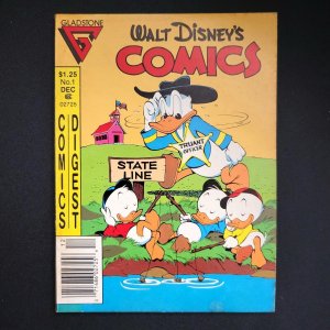 WALT DISNEY COMICS DIGEST #1 VF- 1986 Carl Barks DONALD Three Caballeros MICKEY