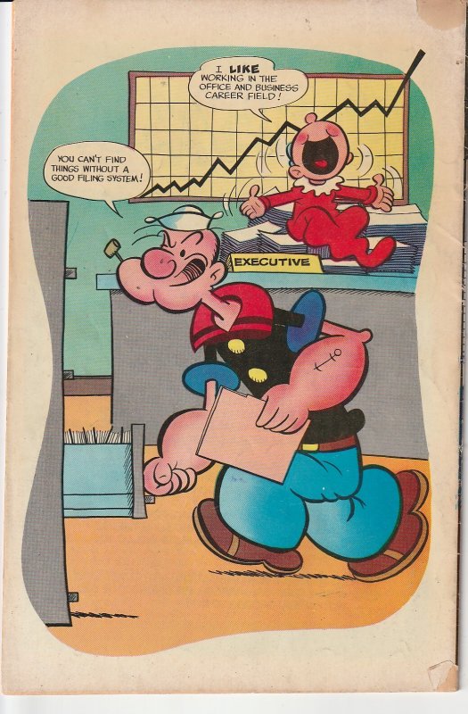Popeye Career Education Series # E-10  Popeye Office Worker !