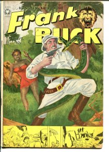 Frank Buck  #3 1950-Fox-final issue-Bring 'Em Back Alive-snake attack-native-VG
