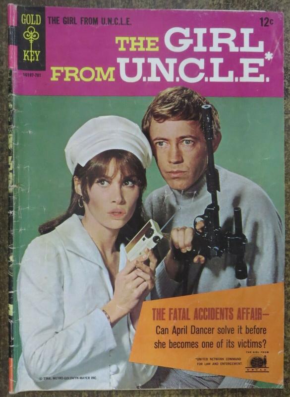 GIRL FROM U.N.C.L.E. (Gold Key, 1/1967) #1 FAIR. Photo Cover Comic! UNCLE 