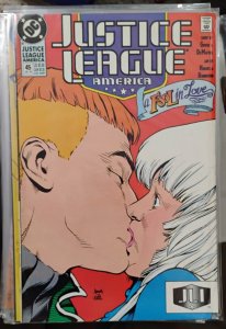 JUSTICE LEAGUE AMERICA  # 45 1990 DC COMICS  GIFFEN +DEMATTEIS