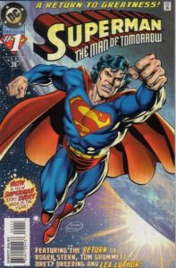 Superman: The Man of Tomorrow (1995 series)  #1, VF+ (Stock photo)