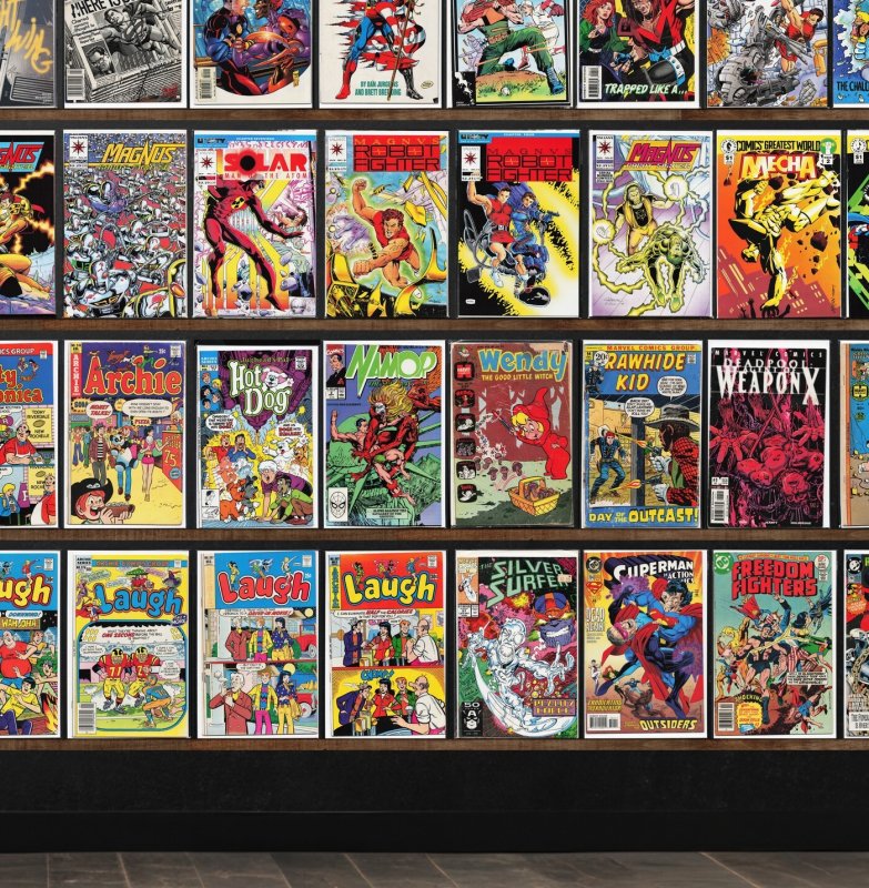 Huge Lot 150+ Comics with Magnus Robot Fighter, Laugh, Atari Force & More!