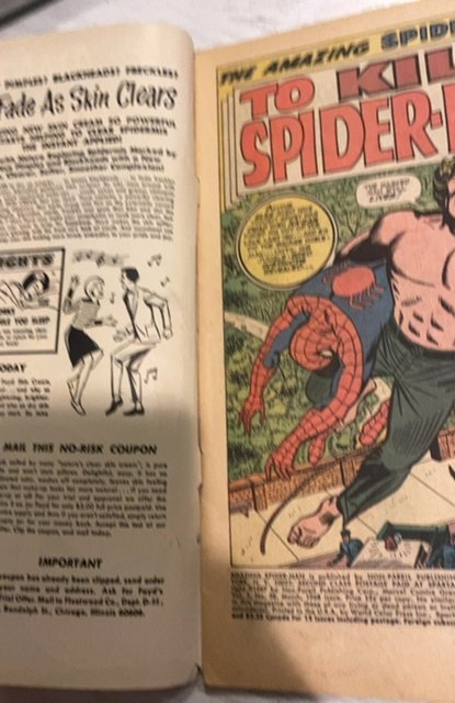 The Amazing Spider-Man #58 (1968)to kill a Spider-Man see description