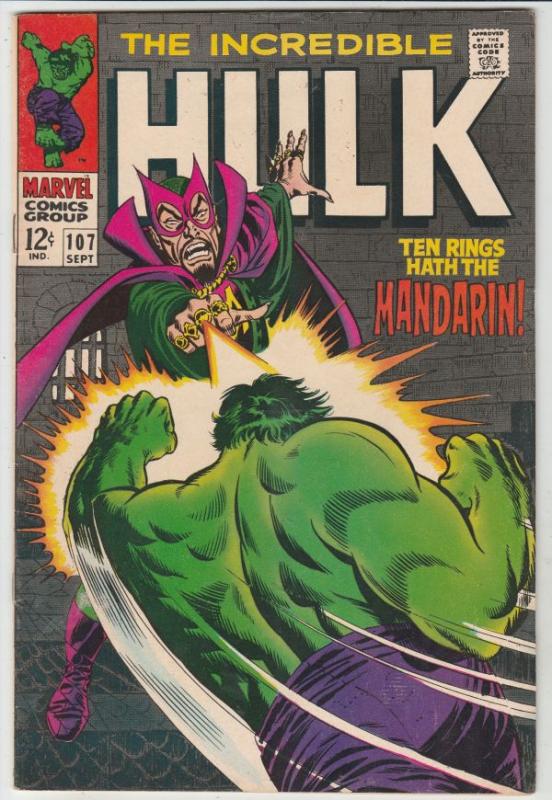 Incredible Hulk #107 (Sep-68) VF/NM High-Grade Hulk