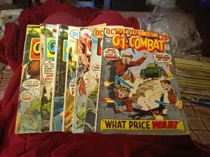 G.I Combat 7 Issue DC Bronze Age Comics Lot Run Set Haunted Tank Collection
