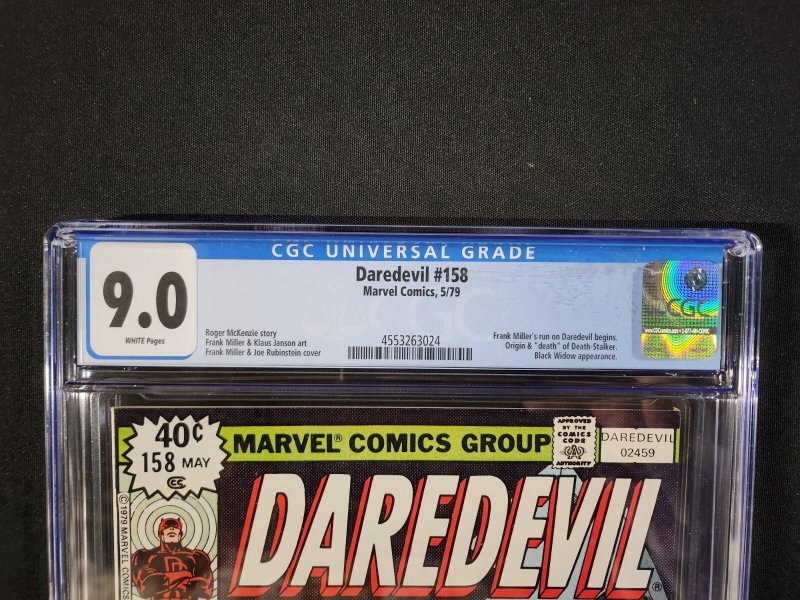 Daredevil #158 - 1st Frank Miller on Daredevil (CGC 9.0) 1979