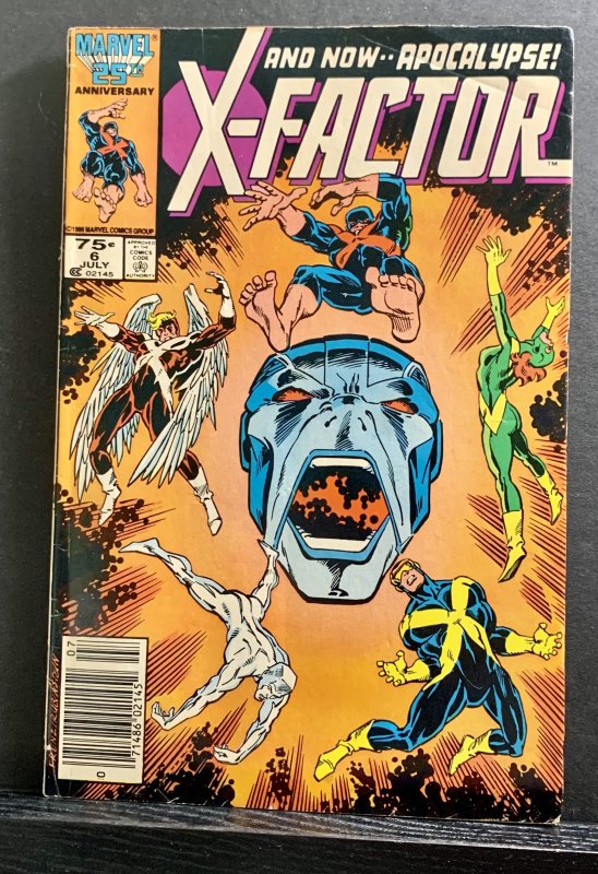 X-Factor #6 (1986) 1st Appearance Apocalypse Newsstand Variant