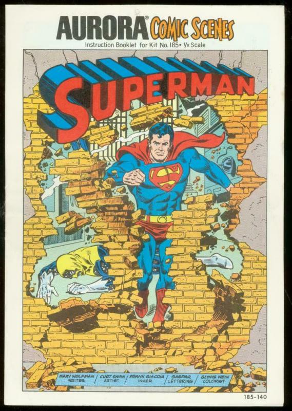 AURORA #185-140 1974-SUPERMAN COMIC SCENES VG