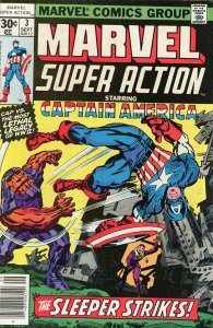 Marvel Super Action 3  F  1977  Reprints Captain America 102  Kirby!