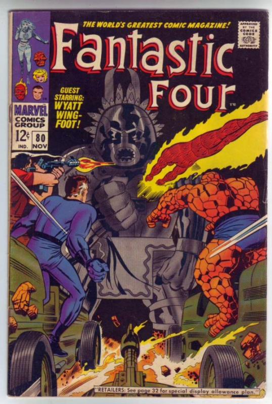 Fantastic Four #80 (Nov-68) FN/VF Mid-High-Grade Fantastic Four, Mr. Fantasti...