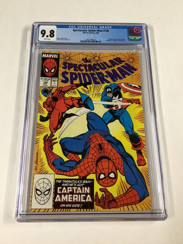 Spectacular Spider-man 138 Cgc 9.8 White Pages Marvel