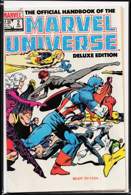 The Official Handbook of the Marvel Universe #2 (1985) Beast