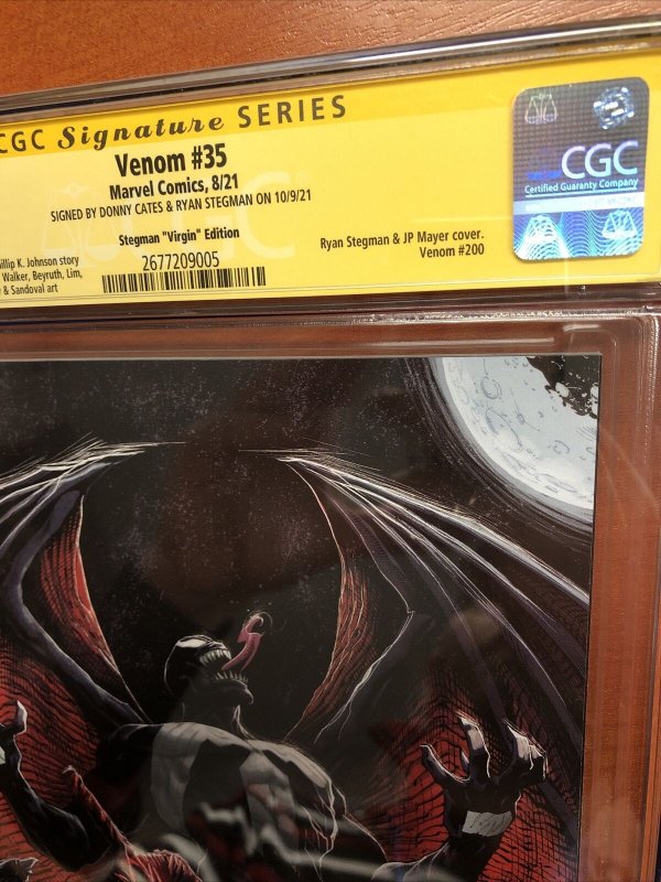Venom (2021) # 35 (CGC 9.8 SS) Signed By Donny Cates &Ryan Stegman!!  Census 9!!