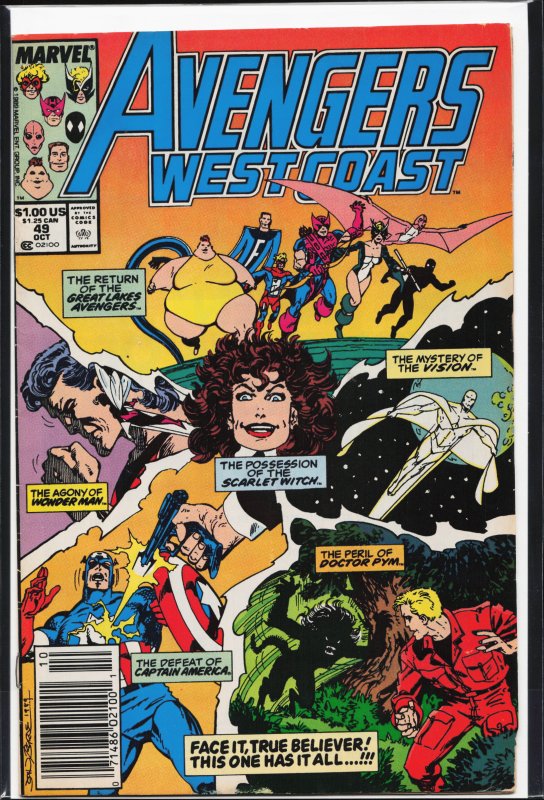 Avengers West Coast #49 (1989) West Coast Avengers / Avengers West Coast