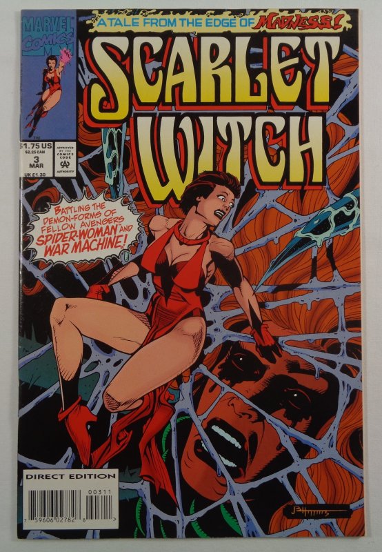 Scarlet Witch #3 VF Front/Back Cover Photos Marvel 1994
