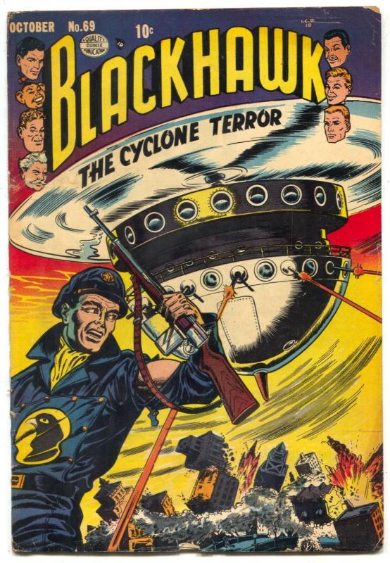 Blackhawk Comics #69 1953- Cyclone Terror VG