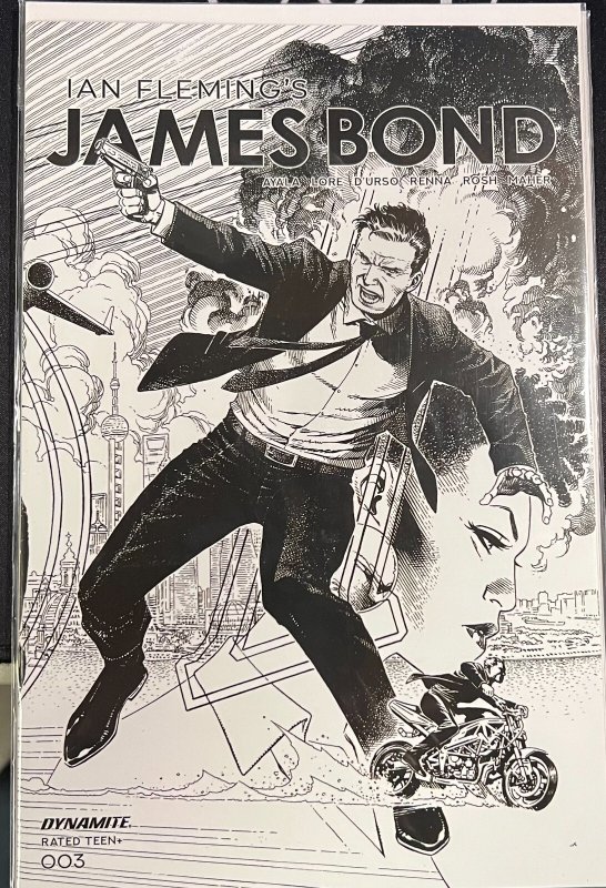 Ian Fleming's James Bond #3 2020 Cheung 1:10 Pencil Ratio Dynamite EB106