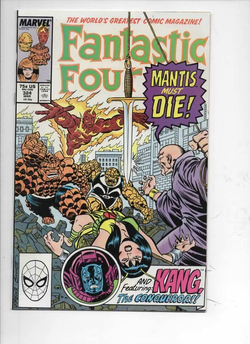 Fantastic Four 324 Nm Kang Mantis 1961 19 Marvel More Ff In Store Comic Books Silver Age Marvel Fantastic Four Superhero Hipcomic