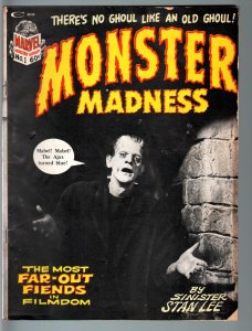 MAG: Monster Madness #1 1972- Marvel Horror parody magazine- Frankenstein VG