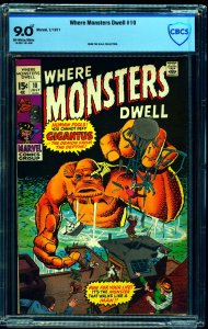 Where Monsters Dwell #10 CBCS VF/NM 9.0 Off White to White