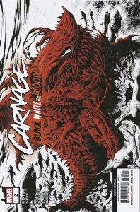 CARNAGE BLACK WHITE AND BLOOD #2 (OF 4) 2ND PTG HOTZ VARIANT