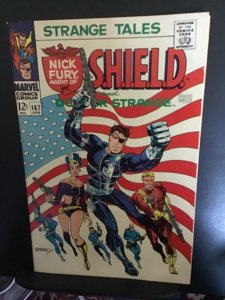 Strange Tales #167 (1968) high-grade Steranko Flag cover! Oregon CERT! VF/NM