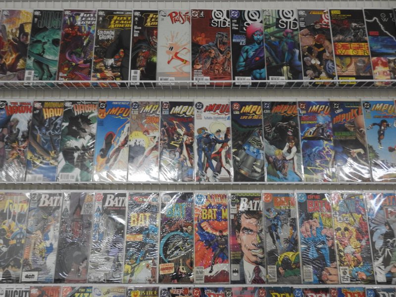 Huge Lot 150+ Comics W/ Batman, Impulse, Demon, Deathstroke+ Avg Fine+ Condition
