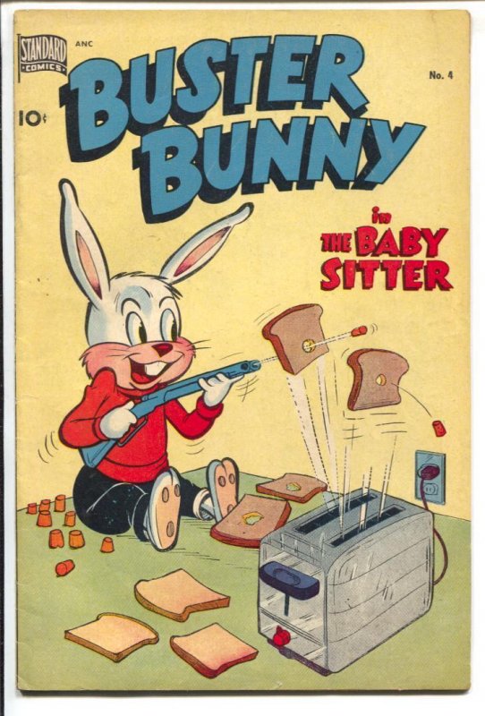 Buster Bunny #4 1950-Standard-funny animals-toaster target practice-FN+