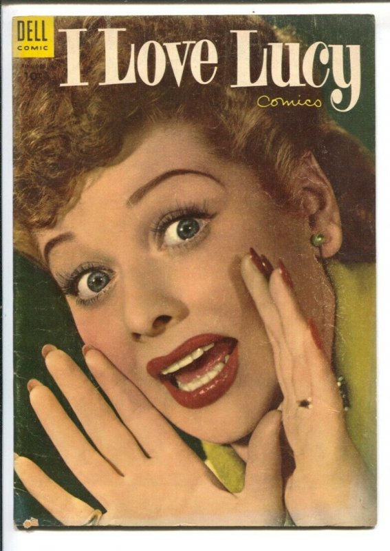 I Love Lucy #3 1954-Lucille Ball Photo cover=based on her TV seeries-FN